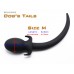 (DM115) Silicone dog tail anal plug fetish accessory